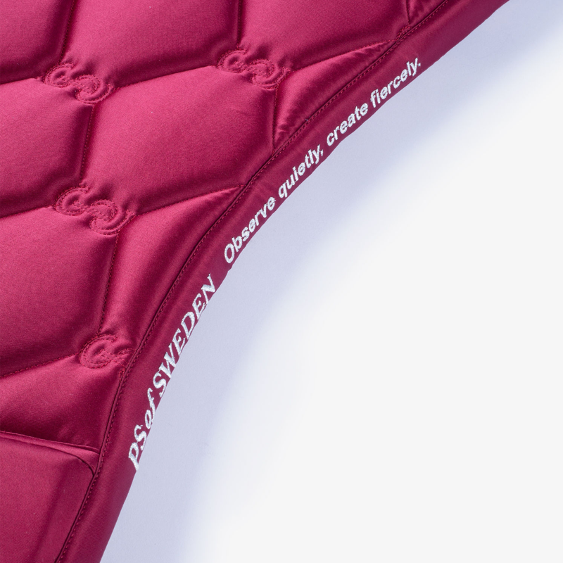 PS of Sweden Signature Dressage Saddlepad - Ruby Wine-2